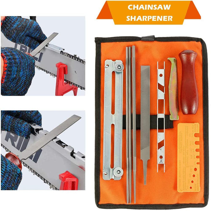 Kettensägen Schärffeilen Kit Sägeketten Feilen Chainsaw Sharpening Files Kit Universal Chainsaw File