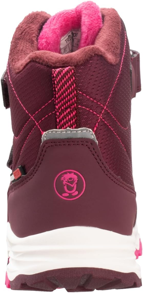 Trollkids wasserdichte Winterschuhe Wanderschuhe Hafjell, Burgunderrot Magenta