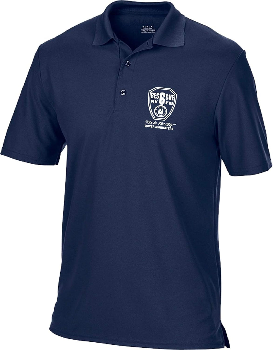 feuer1 Funktions-Poloshirt Navy, NYFD Rescue 6 - Lower Manhattan2 (Six in The City)
