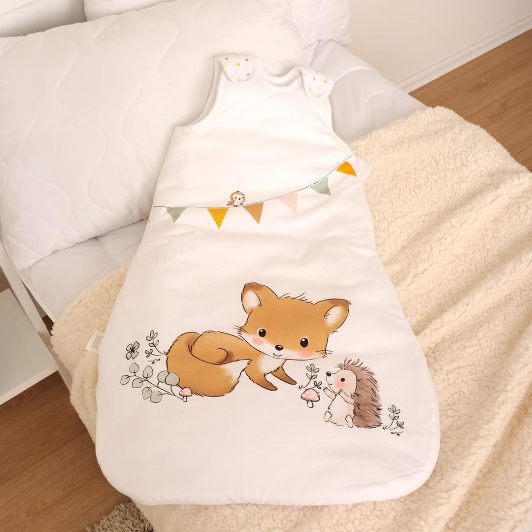 Herding Baby Best Baby-Schlafsack, Waldfreunde-Motiv, 90 x 45 cm, Seitlich umlaufender Reissverschlu