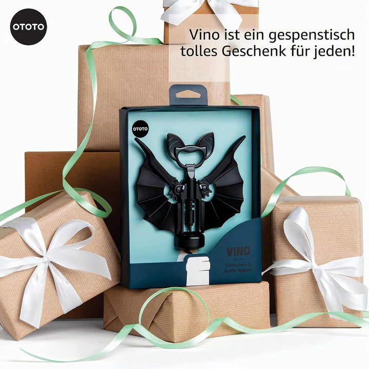 OTOTO 2-in-1 Korkenzieher, Goth Halloween Wein Geschenke, Gothic Küchenhelfer, Flaschenöffner Lustig