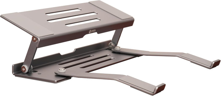 Aluminium 3-in-1 Laptopständer, klappbar, verstellbar, mit Kühlung, integrierter Aufbewahrungsbox, L