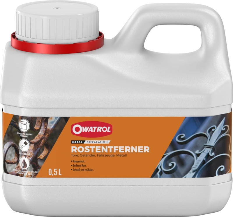 OWATROL® Rostentferner [0,5 Liter] - Auto - Kfz - Rust Remover - Metall, 0,5 Liter