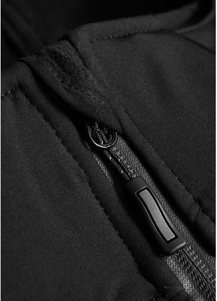 Softshell Jacke Herren, Schwarz, L