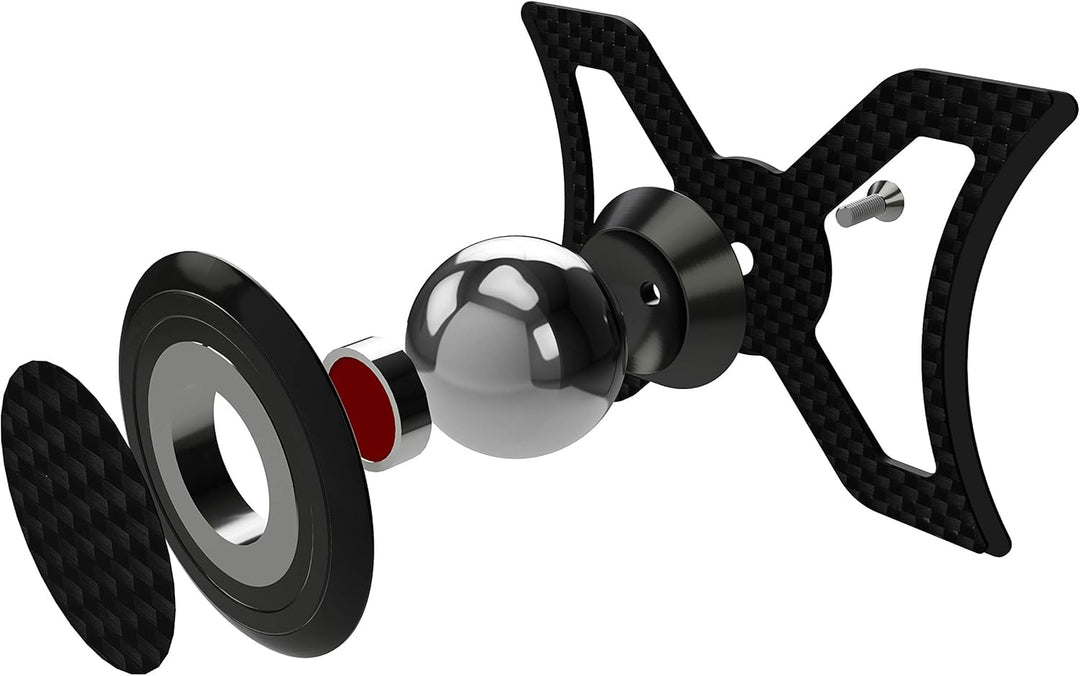magnetische Handyhalterung kompatibel mit Audi A3/S3/RS3 aus echter Carbonfaser | Universelle Halter