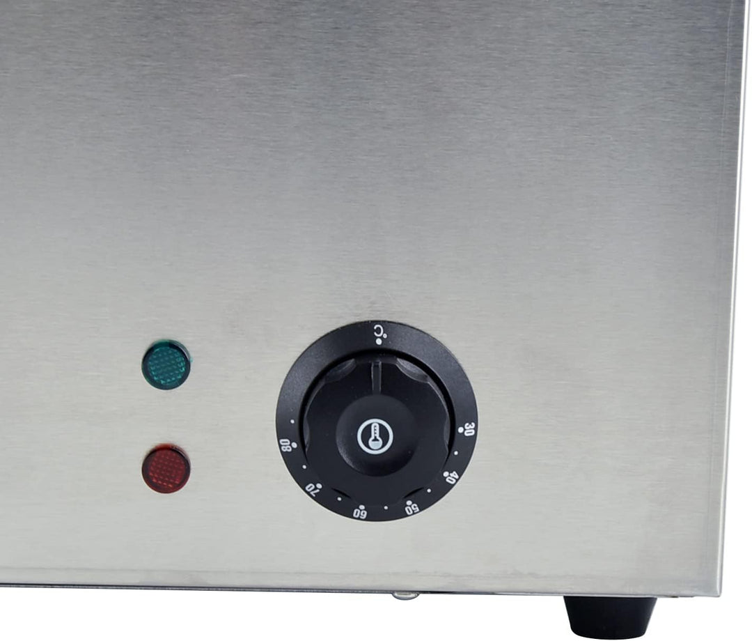 TAIMIKO Elektrisches Wasserbad aus Edelstahl, 220 – 240 V, 1500 W, Kommerziell Speisewärmer, Bain Ma