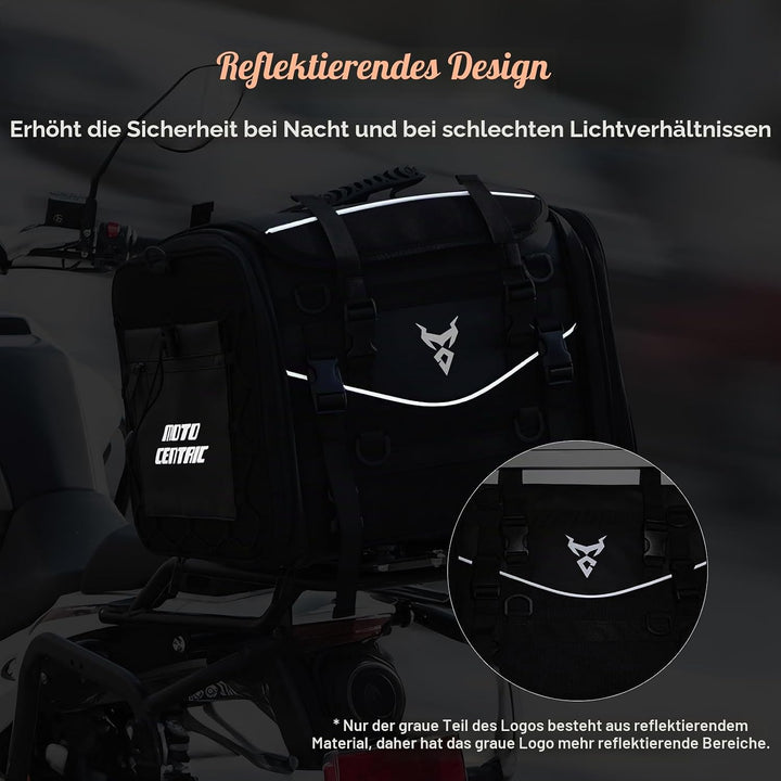 MIGHTYDUTY Motorrad Hecktasche Expandable 55-70L wasserdichte Faltbare Durable Multifunktionale Port