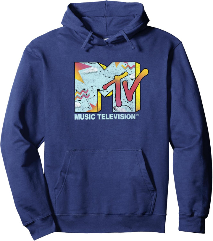 MTV Logo Hollow Abstract Pullover Hoodie
