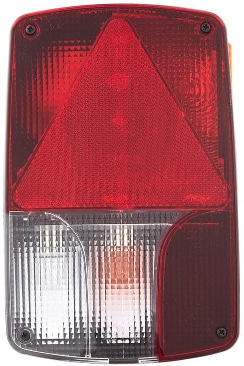 HELLA - Heckleuchte - Glühlampe - 12V - Anbau/geschraubt - Lichtscheibenfarbe: weiss/rot - Kabel: 20