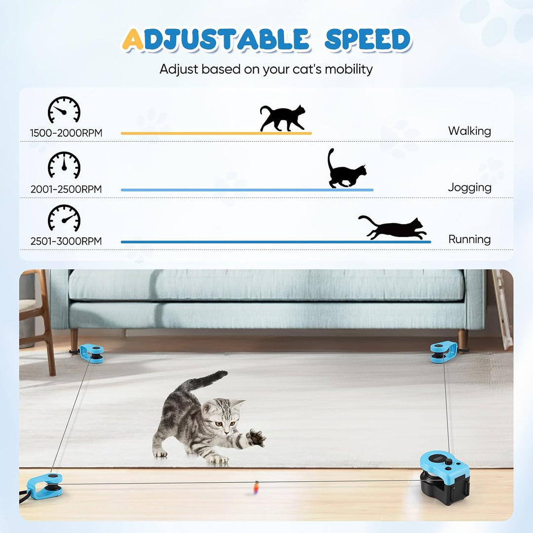 Katzenspielzeug für den Innenbereich, neues Laufband für gelangweilte Kätzchen, Katzenspielzeug mit