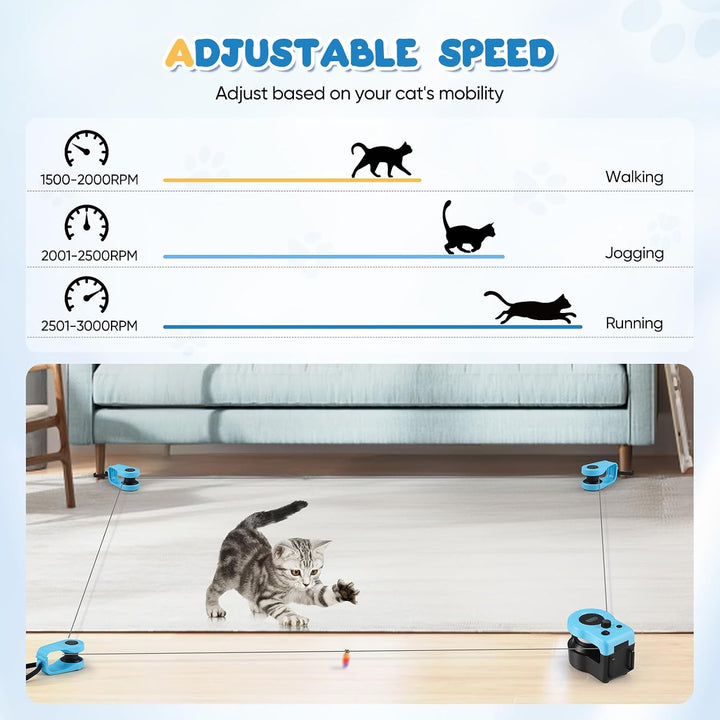 Katzenspielzeug für den Innenbereich, neues Laufband für gelangweilte Kätzchen, Katzenspielzeug mit