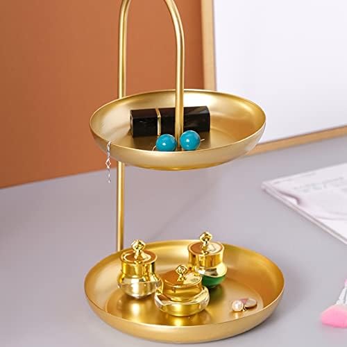 Ejoyous Obst Etagere 2 Etagen Metall Cupcake Ständer Runde Servierplatte Dekorative Tortenständer Ob