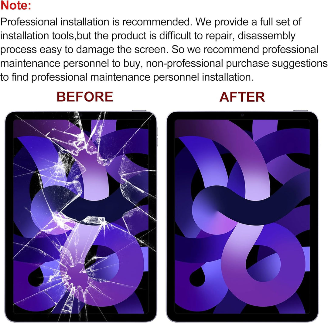 Neue Touchscreen Glas Digitizer Ersatz für iPad Air 5 5th Gen 10.9 A2588, A2589, A2591 Touchscreen F