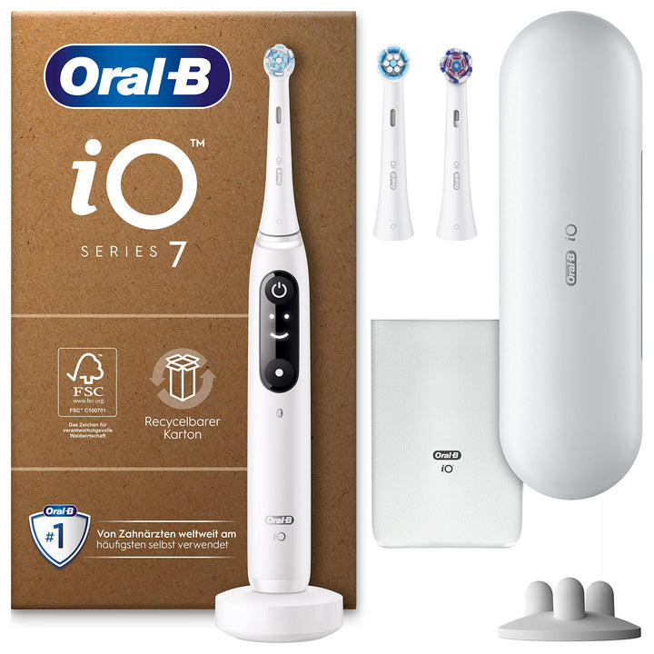 Oral-B iO Series 7 Plus Edition Elektrische Zahnbürste/Electric Toothbrush, PLUS 3 Aufsteckbürsten i