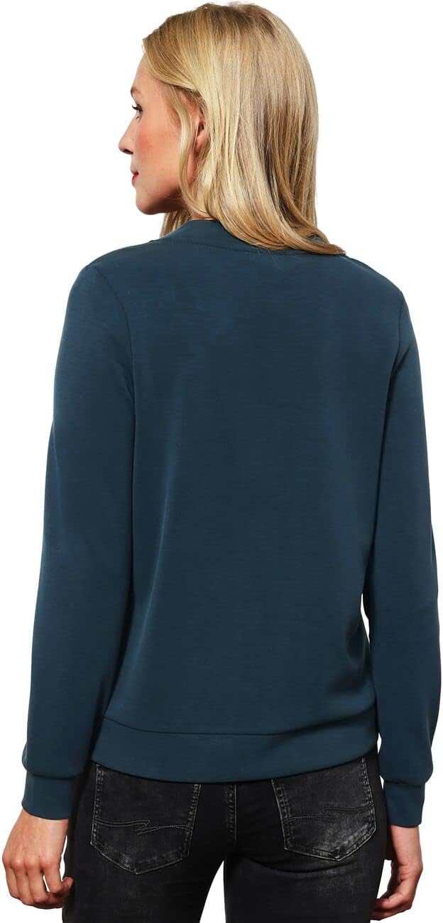 Street One Damen A318807 Cardigan 36 Deep Teal Blue, 36 Deep Teal Blue
