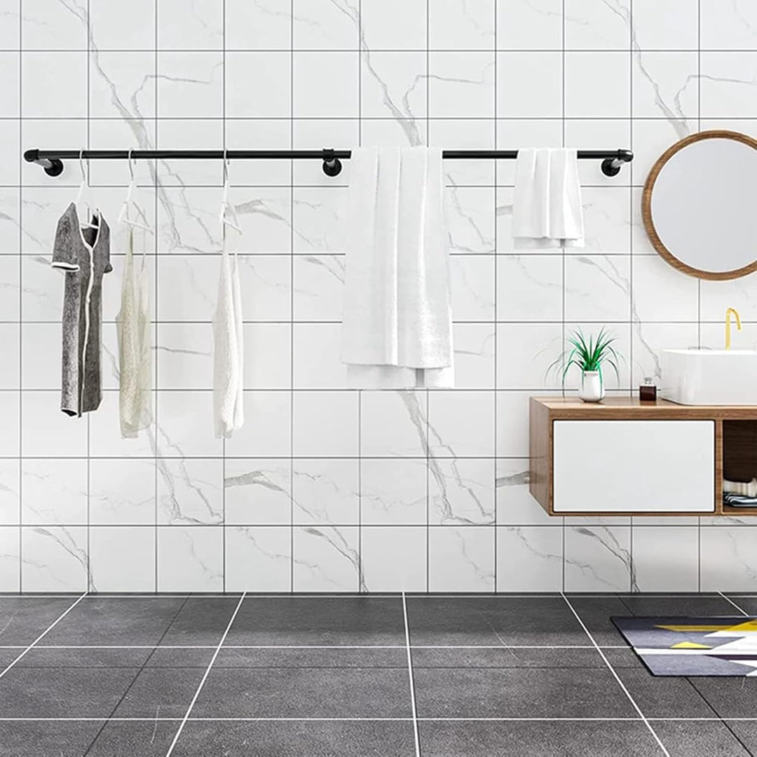 Kleiderständer für die Wand 140cm Rohr Kleidergestell Industrieller Stil Wandhänger Abnehmbare Metal