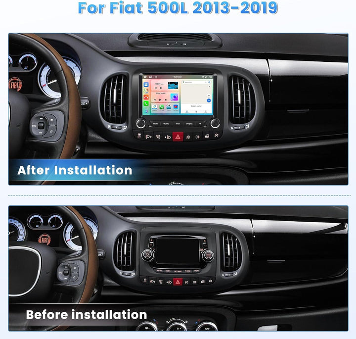 [2G+64G] Hikity Autoradio Navi Für FIAT 500L 2013-2019 Android 13 Wireless Carplay 7 Zoll Bildschirm