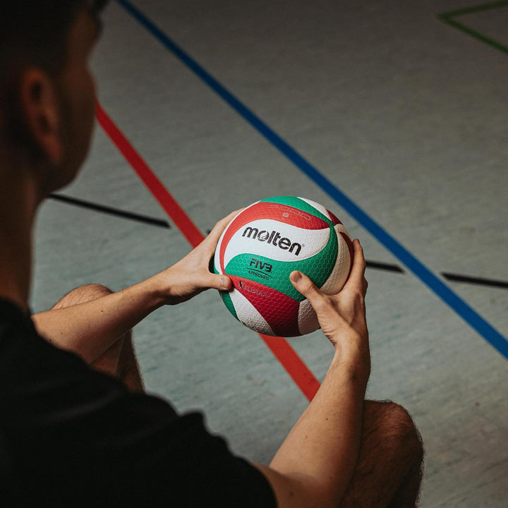 Molten Volleybal V5M5000 Grün/Weiss/Rot 5, Grün/Weiss/Rot 5