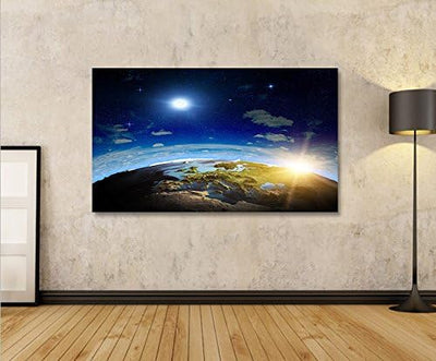 islandburner Bild Bilder auf Leinwand Welt 3D 1p XXL Poster Leinwandbild Wandbild Dekoartikel Wohnzi