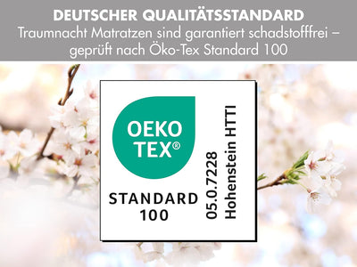 Traumnacht Basic 2 in 1 Duo 7- Zonen Kaltschaummatratze, Härtegrad 2 und 3, Öko-Tex zertifiziert, 70