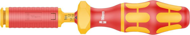 Wera 7440 VDE Kraftform einstellbarer Drehmoment-Handhalter, 9 mm Hex, 0,3 - 1,2 Nm, Wera 0507475200