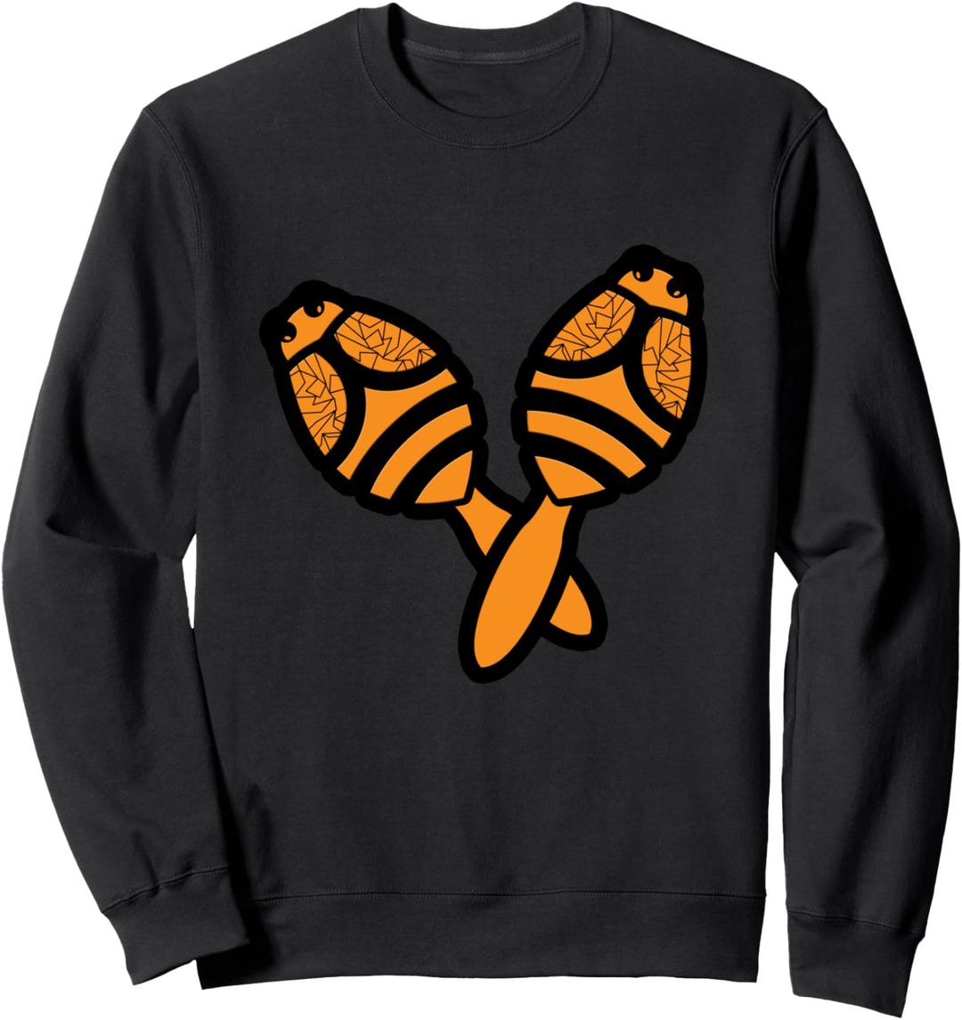 Maracas Bienen Mexikanische Musik Mexiko Fiesta Sombrero Sweatshirt