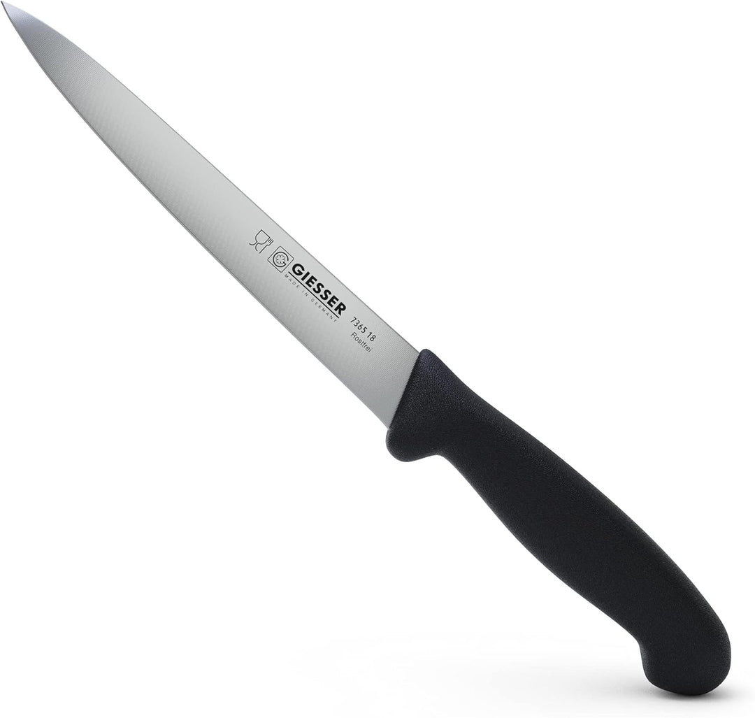 Giesser seit 1776 - Made in Germany - Filiermesser schwarz, Basic Black, Klinge 18 cm, rutschfest, F
