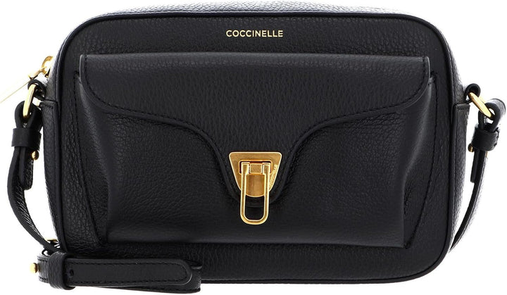 Coccinelle Beat Soft Umhängetasche Leder 21 cm Noir Einheitsgrösse, Noir Einheitsgrösse