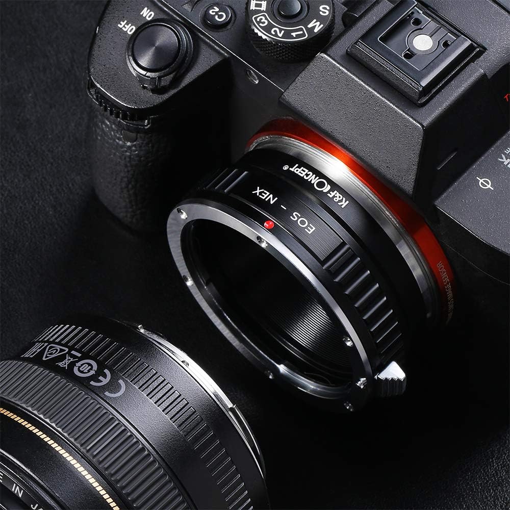 K&F Concept EOS-NEX Adapter Objektivadapter für Canon EOS an Sony Adapter Ring (Keine elektronische