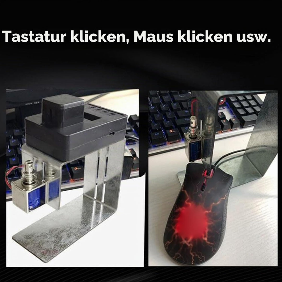Automatisch Tastaturklicker, Physischer klick -Mausklicker, Einstellbare Höhe Automatisch Zufällig k