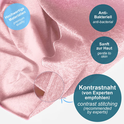 Babytragetuch aus 100% Baumwolle - Rosa – hochwertiges Baby-Tragetuch für Neugeborene und Babys bis