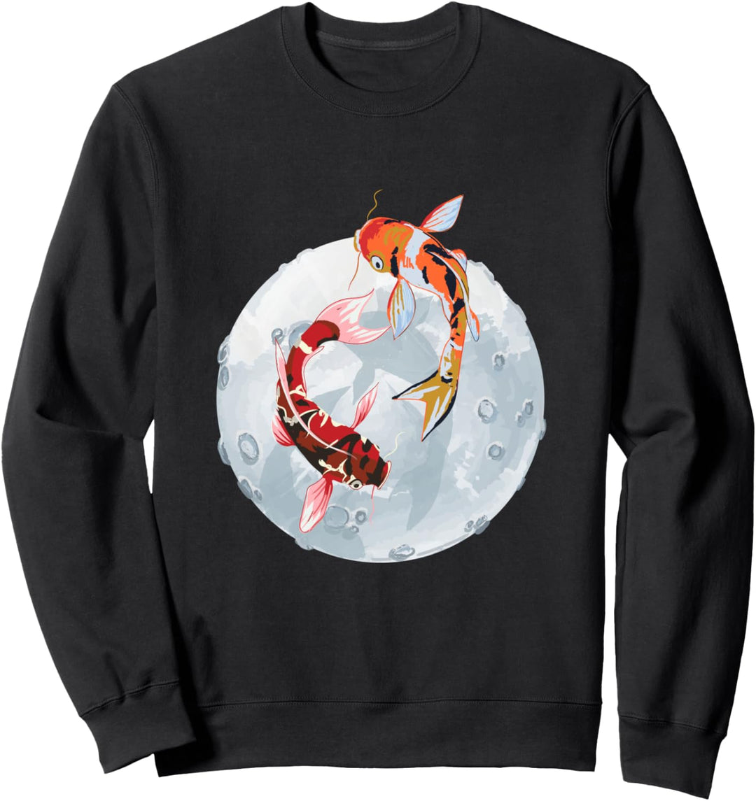 Asiatischer japanischer Karpfen Wasser Teich Tier Haustier Sweatshirt