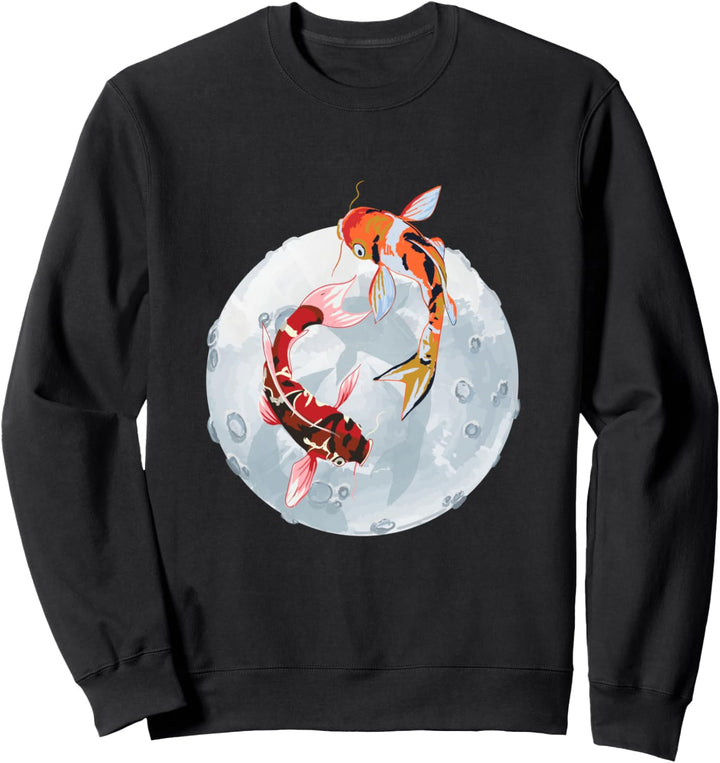 Asiatischer japanischer Karpfen Wasser Teich Tier Haustier Sweatshirt