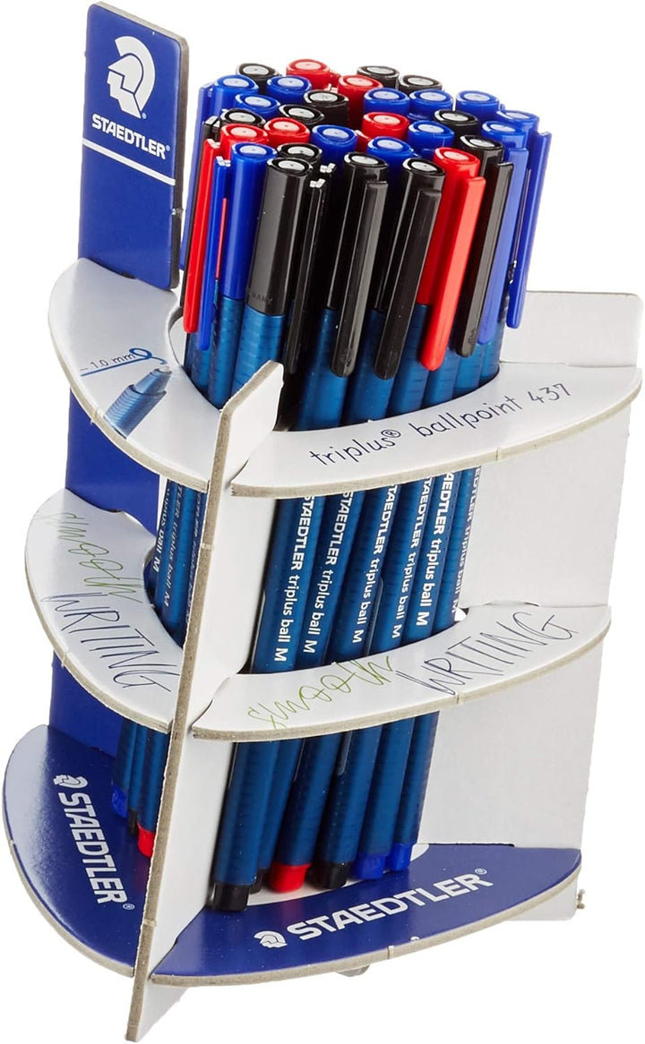 STAEDTLER Noris Triplus Ball 437 MA30 Kugelschreiber mit mittlerer Breite Packung mit 30 Kugelschrei