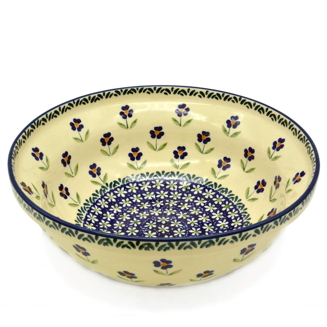 Bunzlauer Salatschale 24 cm (Dekor Angelika), Dekor Angelika