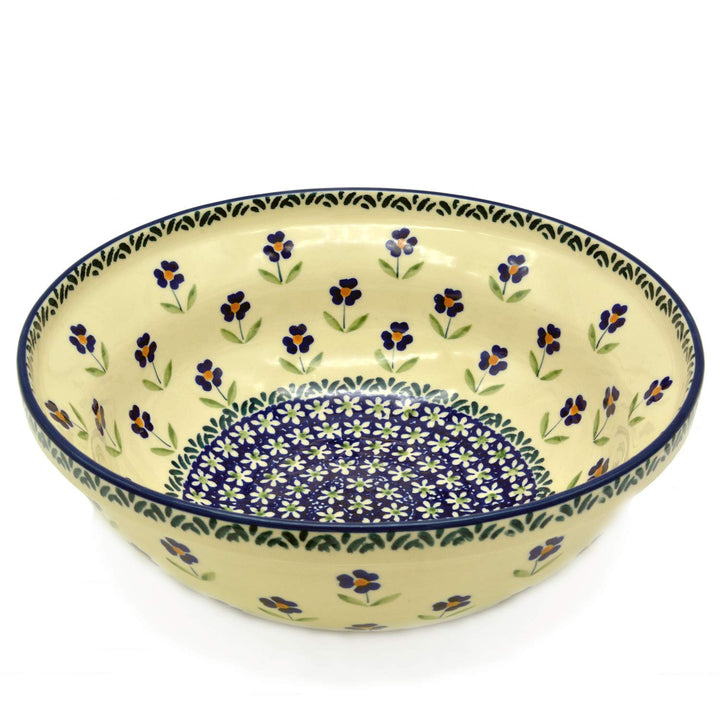 Bunzlauer Salatschale 24 cm (Dekor Angelika), Dekor Angelika