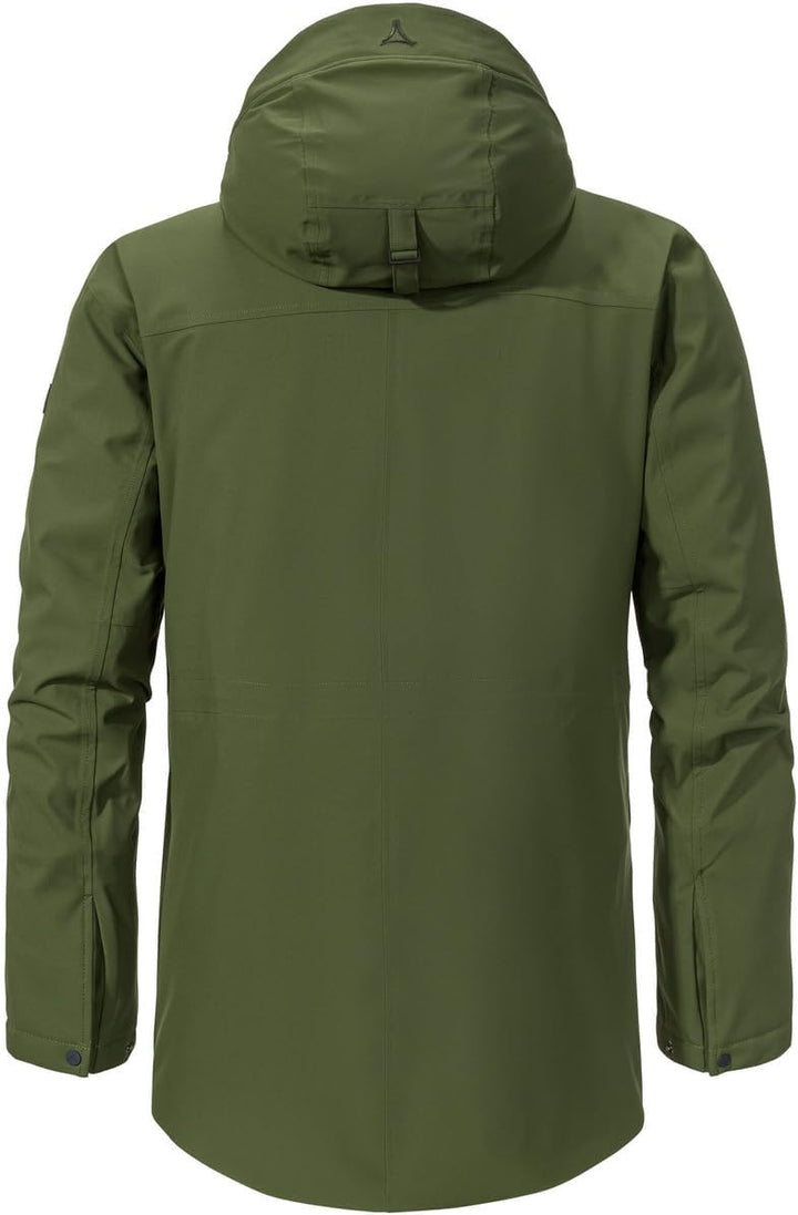 Schöffel Herren Ins. Parka Rotterdam M, wind- und wasserdichter Herren Parka mit Teddyfutter, Winter