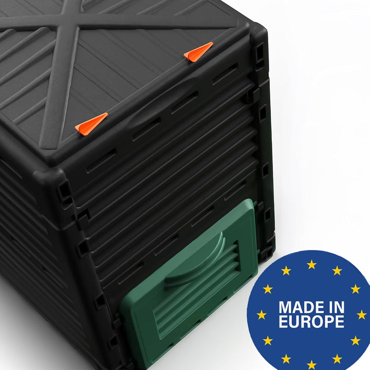BigDean Komposter Garten 300 Liter – Schnellkomposter aus wetterfestem Kunststoff & Made in Europe 1