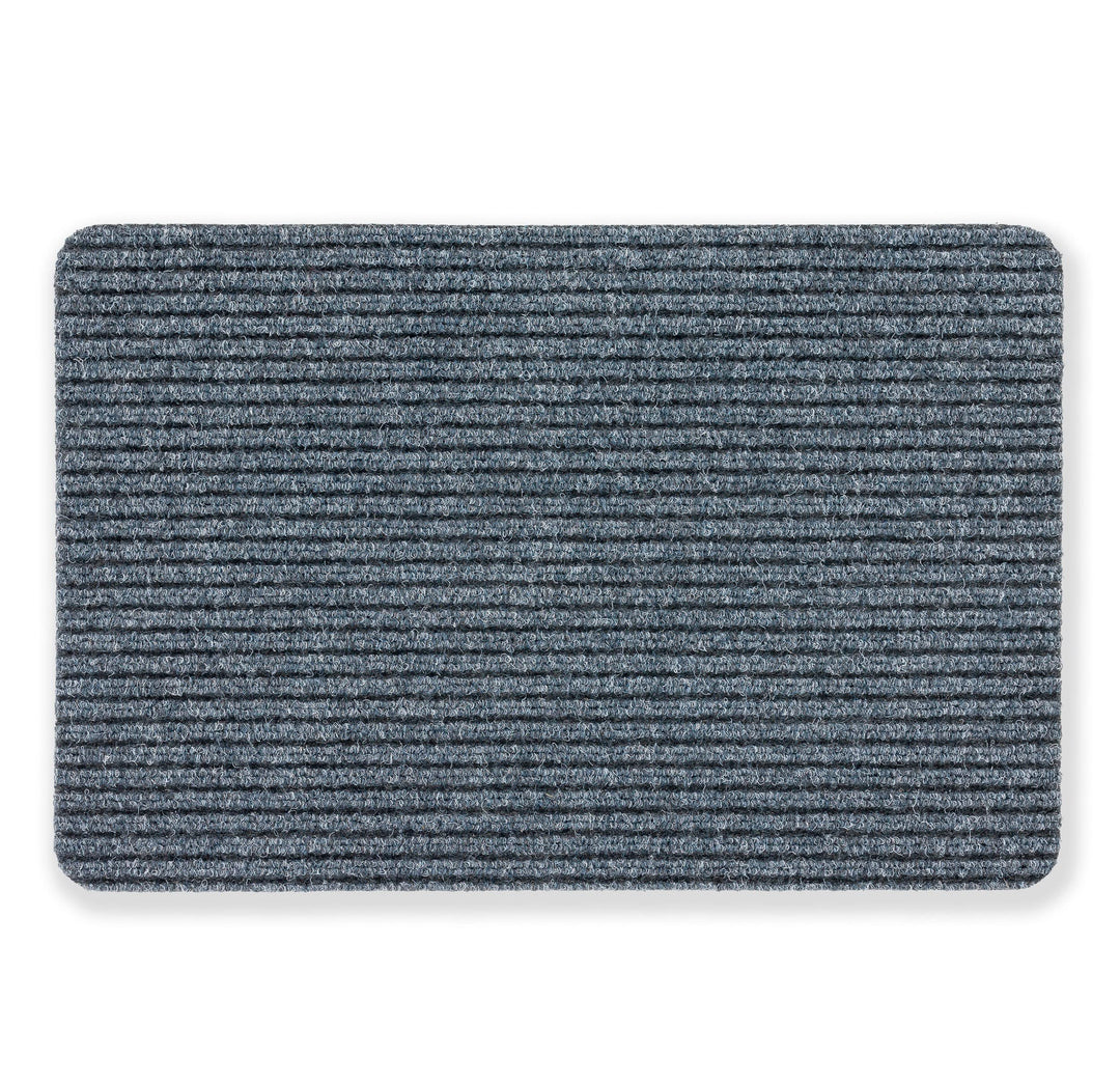 Astra Fussmatte innen grau Schmutzfangmatte rutschfest – Türmatte 40x60 cm wasserabweisend – Rib Lin