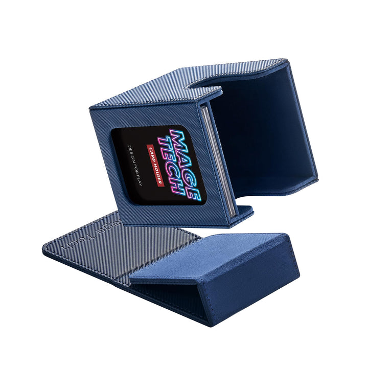 Mage Tech Commander Deck Box Lite - Kartendisplay mit Snap Card Holder & Abnehmbarer Abdeckung, Pass