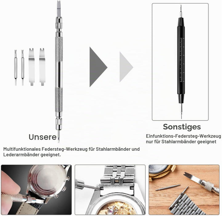 Anezus Uhrenreparatur-Set, 187-teilig