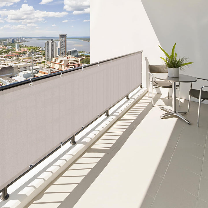 SUNNY GUARD Balkon Sichtschutz Wetterfest 70x600cm Balkonverkleidung Balkonabdeckung Balkonumspannun
