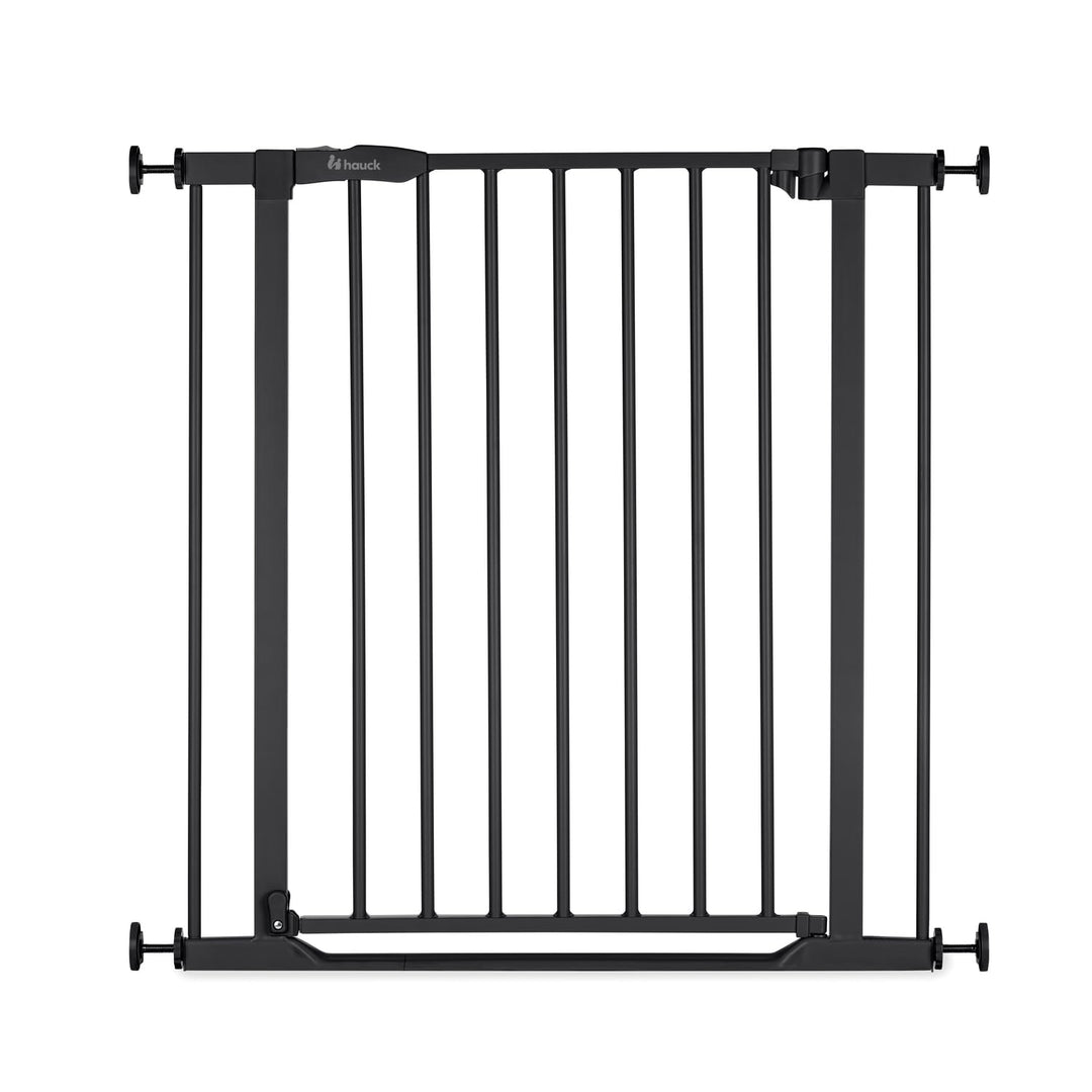 Hauck Treppenschutzgitter Türschutzgitter Clear Step 2, für Breiten 75-80 cm, Ultra Flache Schwelle,