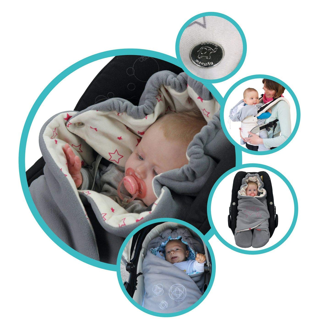 ByBoom Baby Einschlagdecke für die Übergangszeit und Sommer, Oeko-TEX 100, Universal Kuscheldecke fü