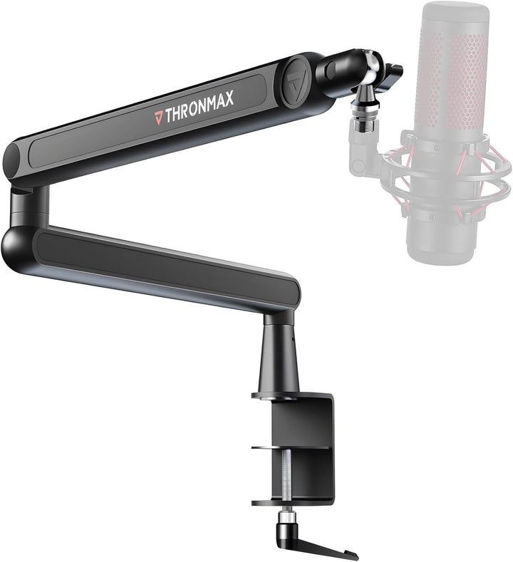THRONMAX S7 Tune Low Profile Mic Arm, 360° drehbarer Mikrofonarm Mikrofonständer, Kabelmanagement, e
