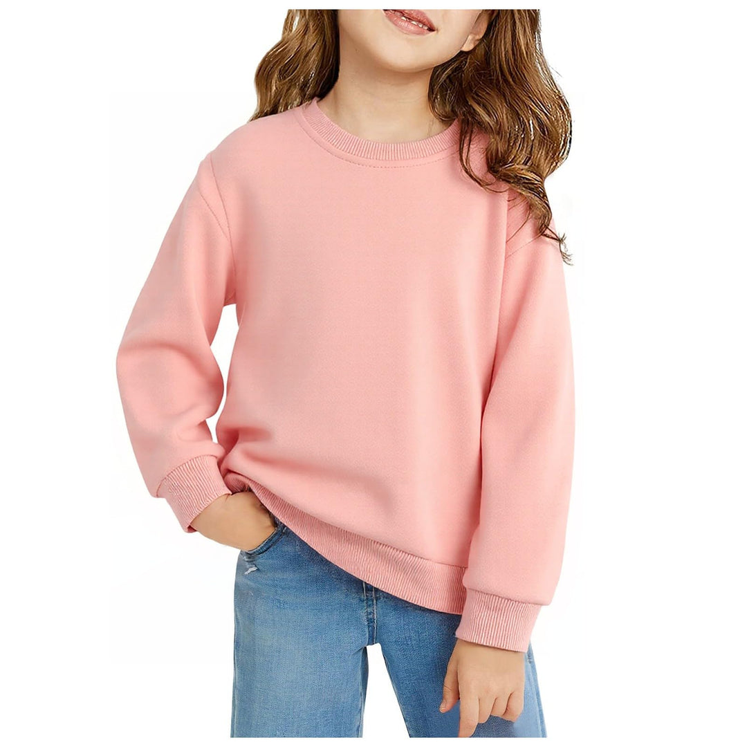 Sweatshirts Mädchen Jungen Casual Pullover Classic Baumwolle Hoodie Rundhalsausschnitt Langarmshirts