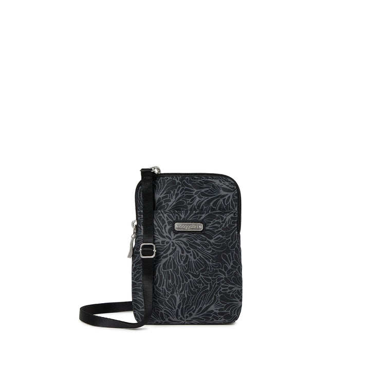 Baggallini Damen Take Two RFID Bryant Crossbody, Einheitsgrösse Midnight Blossom, Midnight Blossom