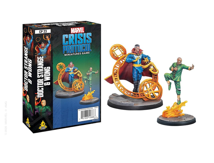 Atomic Mass Games , Marvel Crisis Protocol: Character Pack: Dr. Strange and Wong, Miniatures Game, A