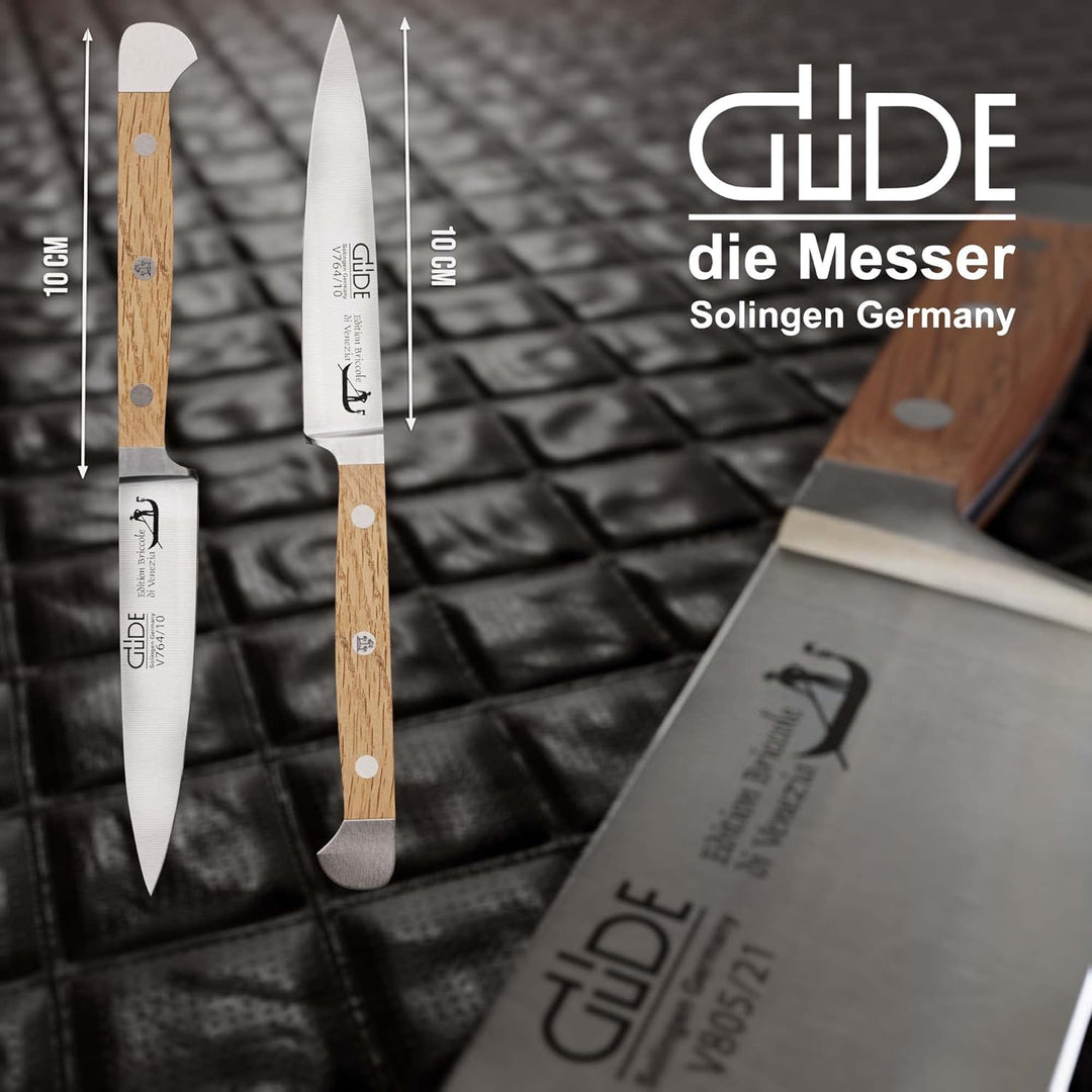 GÜDE Solingen - Spickmesser geschmiedet, 10 cm, Briccole, ALPHA BRICCOLE DI VENEZIA, Office Messer,