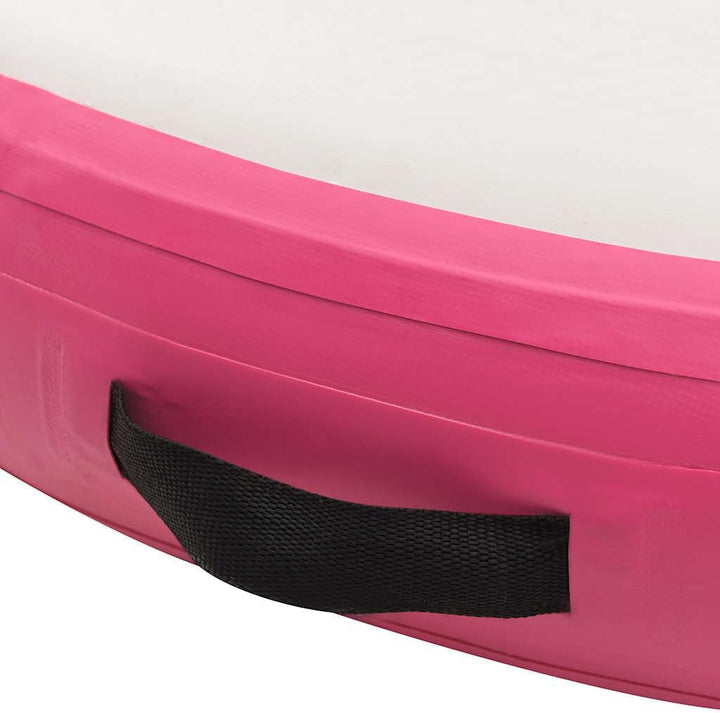 vidaXL Gymnastikmatte Aufblasbar Pumpe PVC Turnmatte Tumbling mehrere Auswahl Rosa und Grau 100 x 10